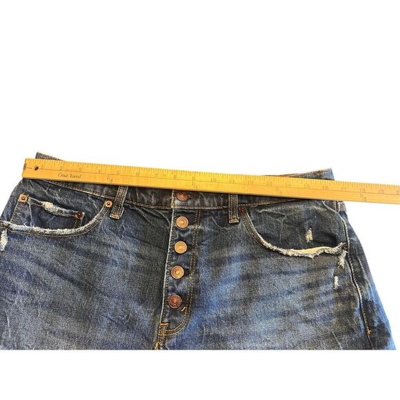 Abercrombie & Fitch woman’s 14 high rise button fly cut off shorty shorts summer - Picture 3 of 6